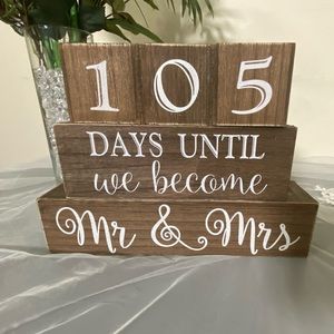 Wedding countdown blocks